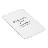 冒険の始まりを祝う ブライダルシャワーに名前を追加 マグネット (右側)