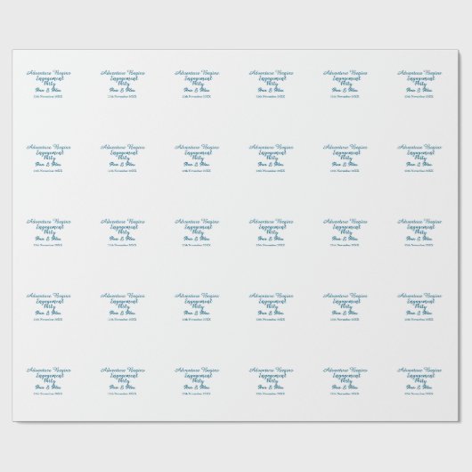 冒険の始まりを祝おう！エンゲージメントパーティー「ダー」 ラッピングペーパー (フラット)