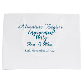 冒険の始まりを祝おう！エンゲージメントパーティー「ダー」 ラージペーパーバッグ