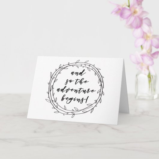 冒険の始まり - おめでとう - 新しい家 カード (蘭)