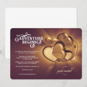 冒険の始まり ウェディング・招待状（バージョン2） 案内状 (正面/裏面)