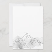 冒険の始まり エレガントな結婚式の招待状 招待状 (裏面)