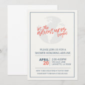 冒険の始まり シャワー招待状 招待状 (正面/裏面)