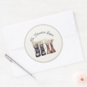 冒険の始まり ハイキング ブーツ ラウンドシール (封筒)