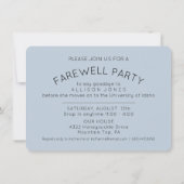 冒険の始まり フォト 別れの会 招待状 (裏面)