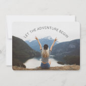 冒険の始まり フォト 別れの会 招待状 (正面)