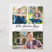 冒険の始まり フォト 卒業パーティー 招待状 (正面)