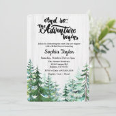 冒険の始まり ブライダルシャワー招待状 招待状 (スタンド正面)