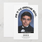 冒険の始まり 卒業のお知らせ 招待状 (正面/裏面)