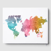 冒険の始まり 幾何学的な世界地図 ゲストブック (裏面)