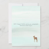 冒険の始まり 田舎の鹿 予定変更 招待状 (裏面)