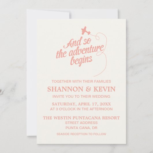 冒険の始まり | 目的地 - 招待 招待状 (正面)