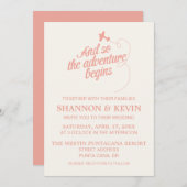 冒険の始まり | 目的地 - 招待 招待状 (正面/裏面)