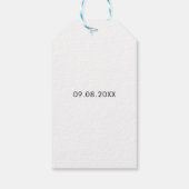 冒険の始まり、結婚式のウェルカムタグ、クラフト ギフトタグ (裏面)