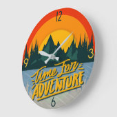 冒険の時間 ラージ壁時計 (傾斜)