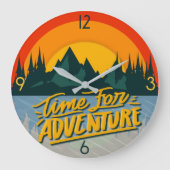 冒険の時間 ラージ壁時計 (正面)