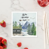 冒険の水の色素朴を始める スタンダードカクテルナプキン (インサイチュ)