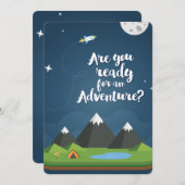 冒険の準備はできてる?YES! 招待状 (正面/裏面)