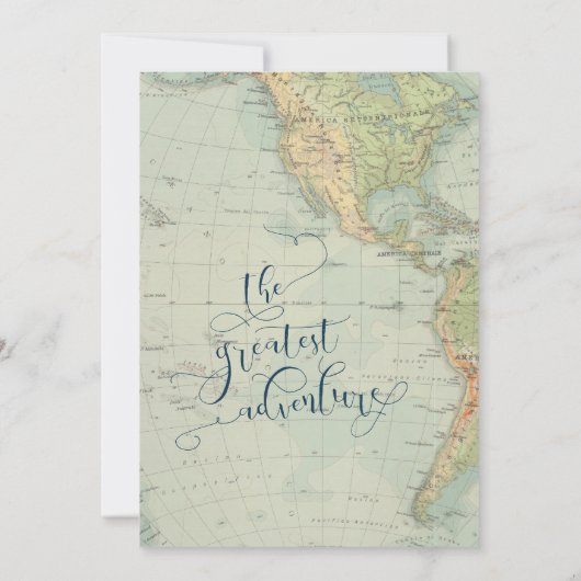 冒険の男の赤ちゃんは招待状を振りかけます 招待状 (裏面)