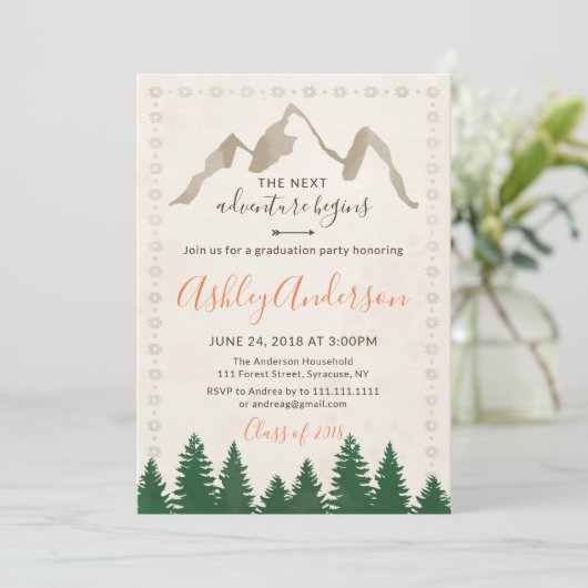 冒険の種族の卒業のパーティの招待状 招待状 (スタンド正面)