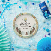 冒険の紙皿旅行世界地図のシャワー ペーパープレート (パーティー)