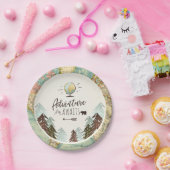 冒険の紙皿旅行世界地図のシャワー ペーパープレート (パーティー)