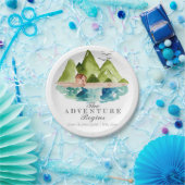 冒険の結婚式山の紙皿 ペーパープレート (パーティー)