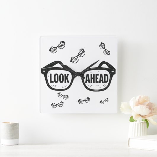 冒険の頂上 スクエア壁時計 (ホーム)