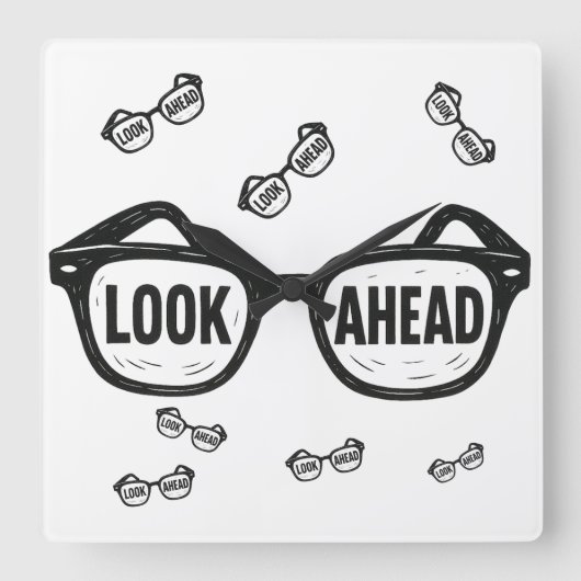 冒険の頂上 スクエア壁時計 (正面)