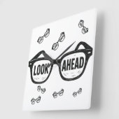 冒険の頂上 スクエア壁時計 (傾斜)