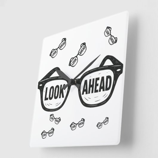 冒険の頂上 スクエア壁時計 (傾斜)