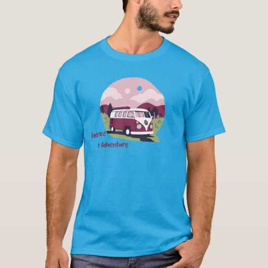 冒険のTシャツユニセックスを身に着ける Tシャツ (正面)