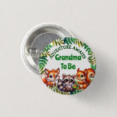 冒険はおばあちゃんに赤ちゃんシャワーを待つ 缶バッジ (正面&裏面)