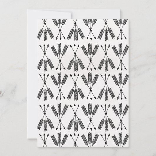 冒険はくまのベビーシャワーの招待状を待ちます 招待状 (裏面)