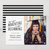 冒険はちょうどフォト卒業を始める 案内状 (正面/裏面)