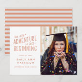 冒険はちょうどフォト卒業を始める 案内状 (正面/裏面)