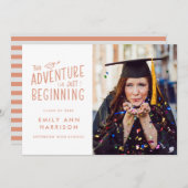 冒険はちょうどフォト卒業を始める 案内状 (正面/裏面)