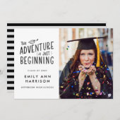 冒険はちょうどフォト卒業を始める 案内状 (正面/裏面)