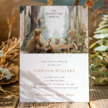 冒険はウッドランドの赤ちゃんシャワーを待つ