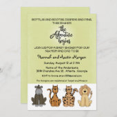 冒険はカップルの赤ちゃんシャワーを始める 招待状 (正面/裏面)