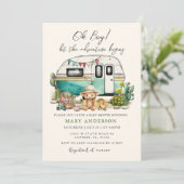 冒険はキャンパー夏の赤ちゃんシャワーを始める 招待状 (スタンド正面)