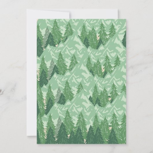 冒険はシャワーの招待を始めます 招待状 (裏面)