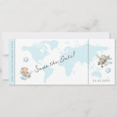 冒険はベアーズ飛んでいる搭乗券を待っている 招待状 (裏面)