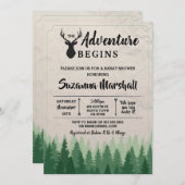 冒険はベビースワースタッグ冬を始める 招待状 (正面/裏面)