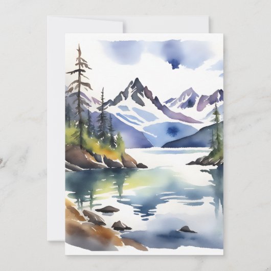 冒険はママの赤ちゃんシャワーとクマの子を待っている 招待状 (裏面)