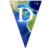 冒険は世界の地球の白の手紙を待ちます バンティングフラッグ (第2の旗)