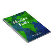 冒険は世界地図カスタムなジャーナルノートを待ちます ノートブック (右側)