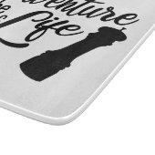 冒険は人生のスパイスだ カッティングボード (角)