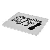 冒険は人生のスパイスだ カッティングボード (角)