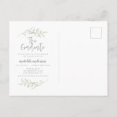 冒険は卒業パーティーの写真の招待を待ちます 案内ポストカード (裏面)